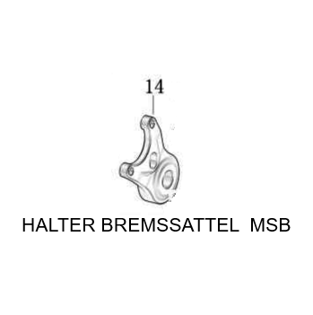 HALTER BREMSSATTEL MASH